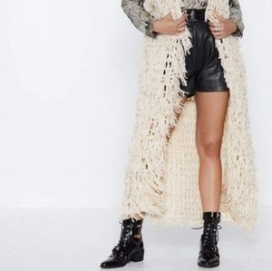 Nasty Gal Longing for You Shaggy Waistcoat